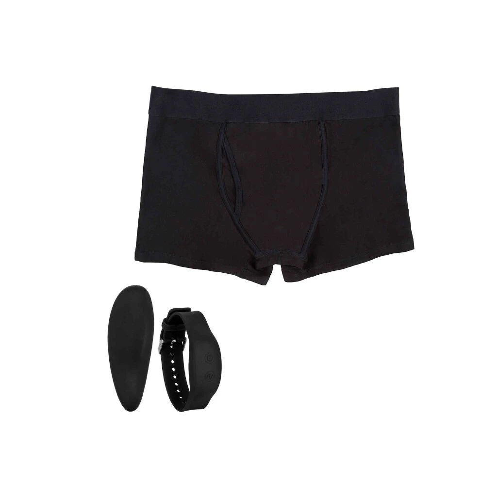 CalExotics Remote Control Boxer Brief Set Black M/L 1 CalExotics Remote Control Boxer Brief Set Black M/L