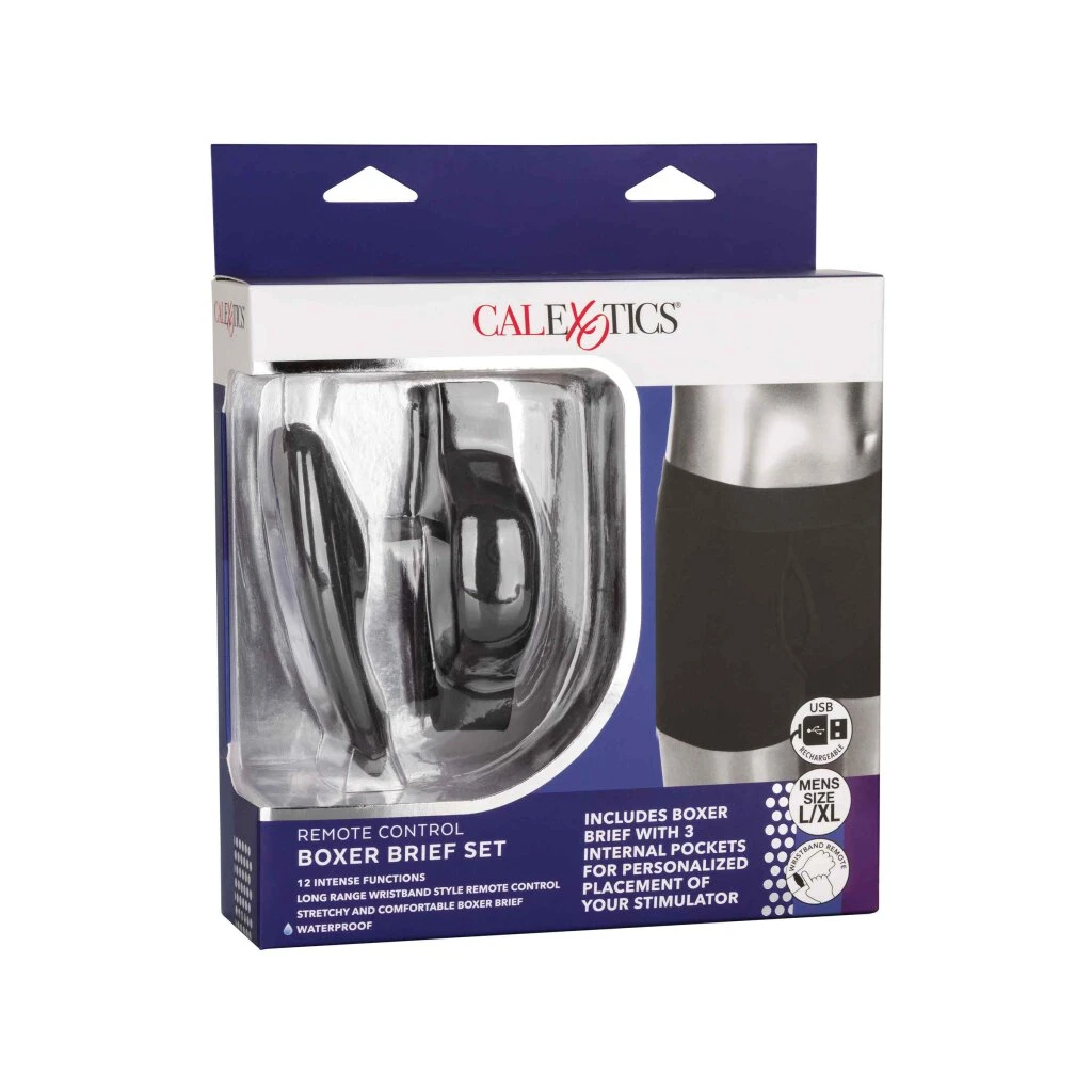 CalExotics Remote Control Boxer Brief Set Black M/L 2 CalExotics Remote Control Boxer Brief Set Black M/L – Bild 2