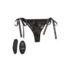 CalExotics Remote Control Lace Thong Set Black