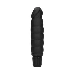 Ribbed Multispeed Vibrator - Black