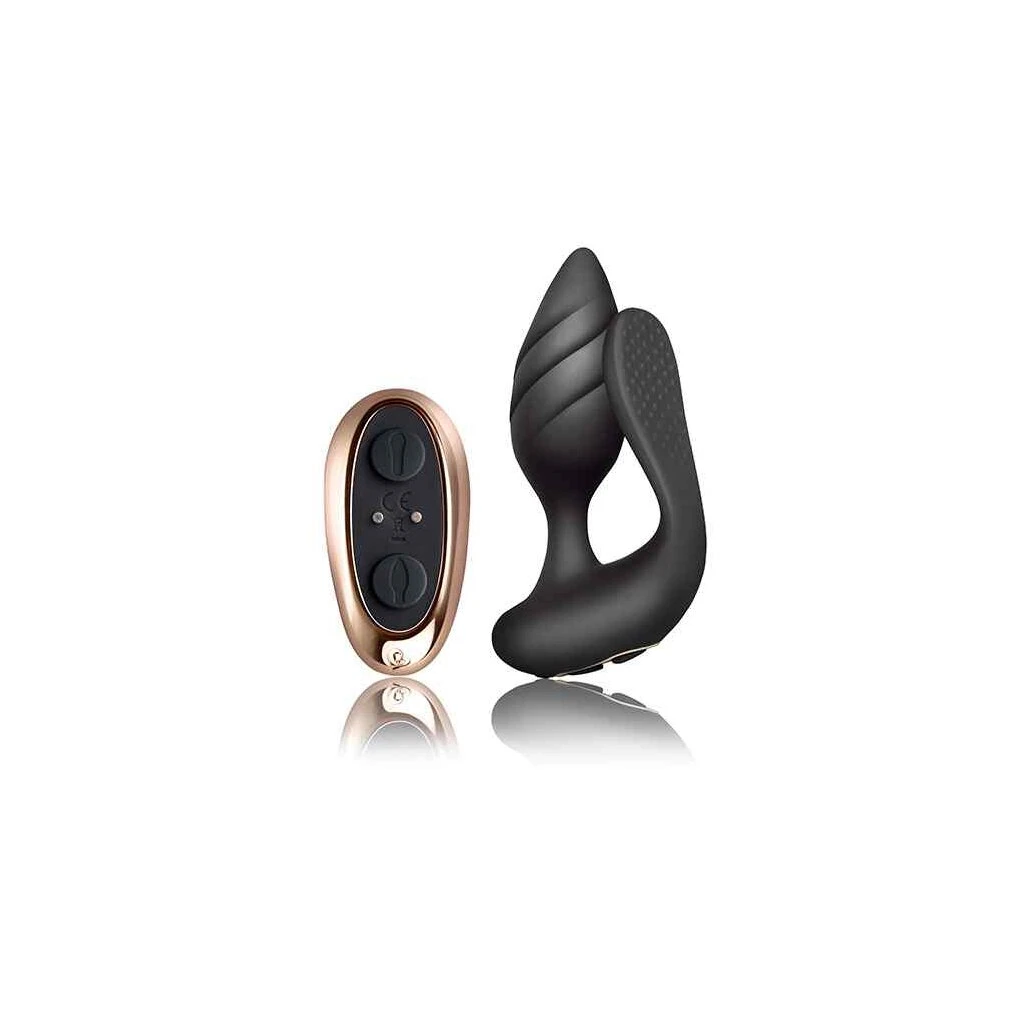 Rocks Off Cocktail Dual Motored Couples Toy Black 1 Rocks Off Cocktail Dual Motored Couples Toy Black