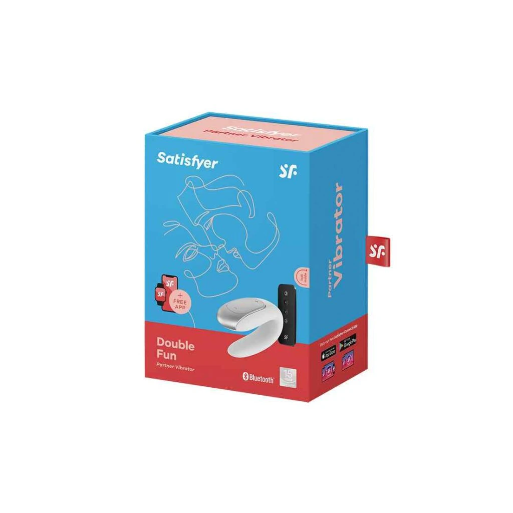 Satisfyer Double Fun White Mit Fernbedienung 2 Satisfyer Double Fun White Mit Fernbedienung – Bild 2