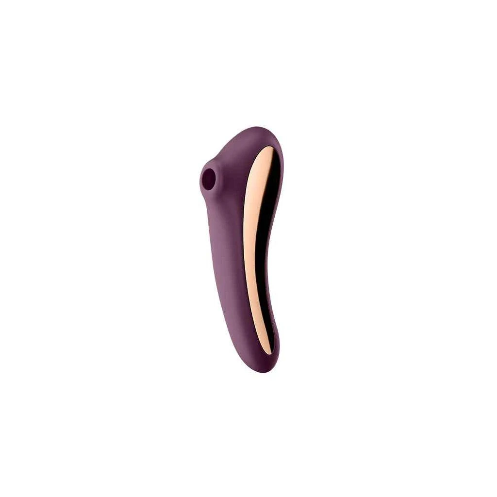 Satisfyer Dual Kiss Insertable Air Pulse Vibrator Wine Red 1 Satisfyer Dual Kiss Insertable Air Pulse Vibrator Wine Red