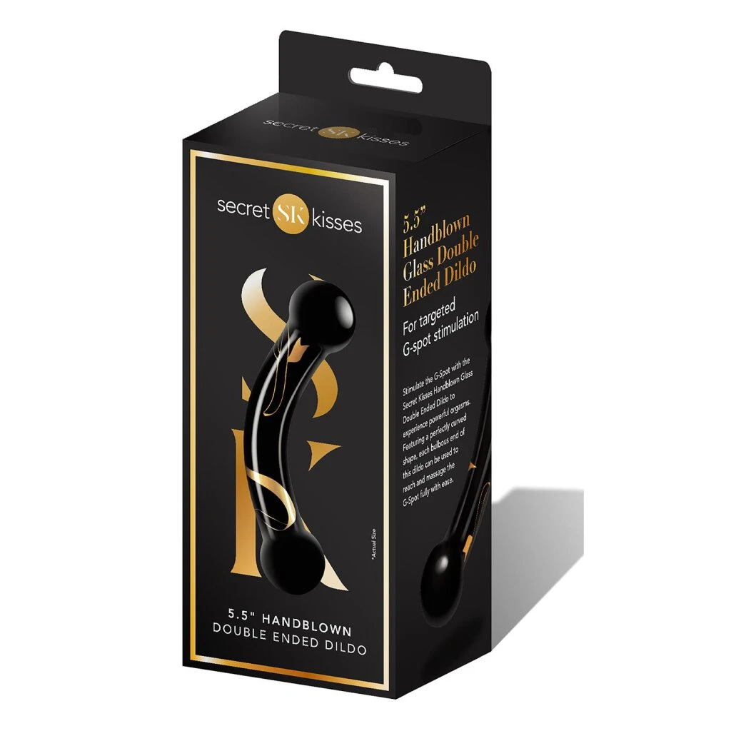 Secret Kisses 5.5" Handblown Double Ended Dildo 1 Secret Kisses 5.5" Handblown Double Ended Dildo