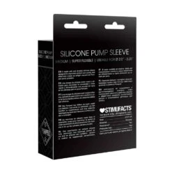 Silicone Pump Sleeve Medium Black -Sexspielzeug silicone pump sleeve medium black3