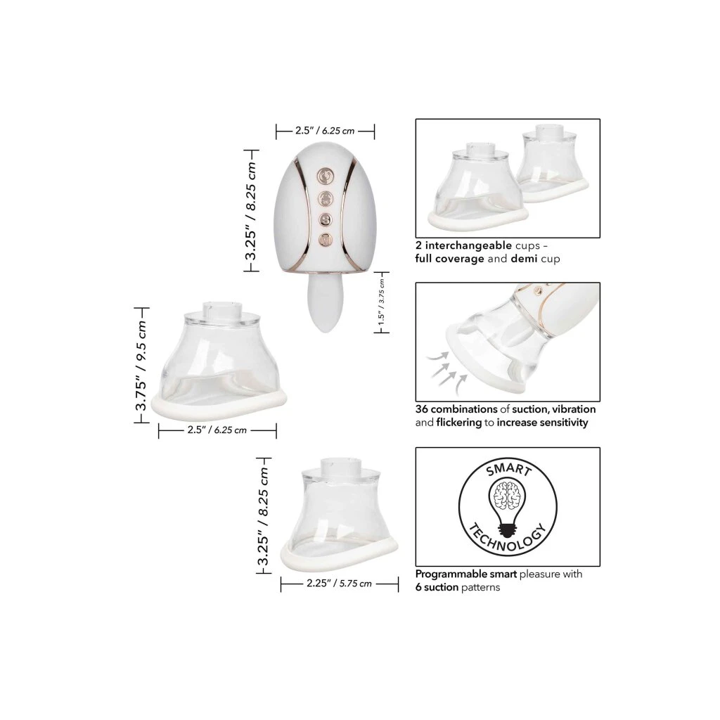 CalExotics Smart Pleasure Queen White 8 CalExotics Smart Pleasure Queen White – Bild 8