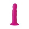 Squeezable Wavy Dildo - Pink