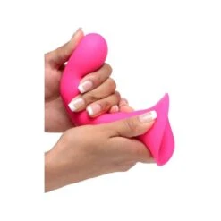Squeezable Wavy Dildo - Pink 6 Squeezable Wavy Dildo - Pink -Sexspielzeug squeezable wavy dildo pink3