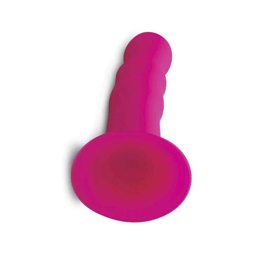 Squeezable Wavy Dildo - Pink 4 Squeezable Wavy Dildo - Pink – Bild 4