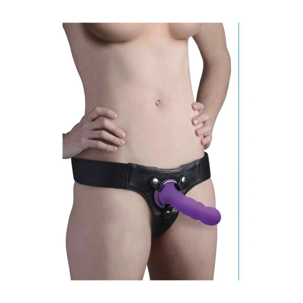 Squeezable Wavy Dildo - Purple 3 Squeezable Wavy Dildo - Purple – Bild 3