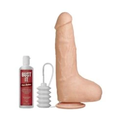 Squirting Realistic Cock - 1 Oz. Nut Butter - Skin