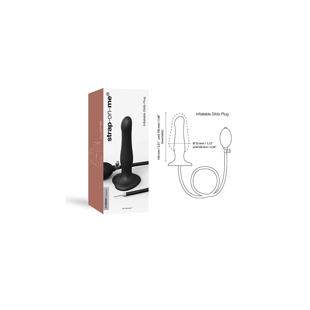 Strap-On-Me - Inflatable Dildo Black 2 Strap-On-Me - Inflatable Dildo Black – Bild 2