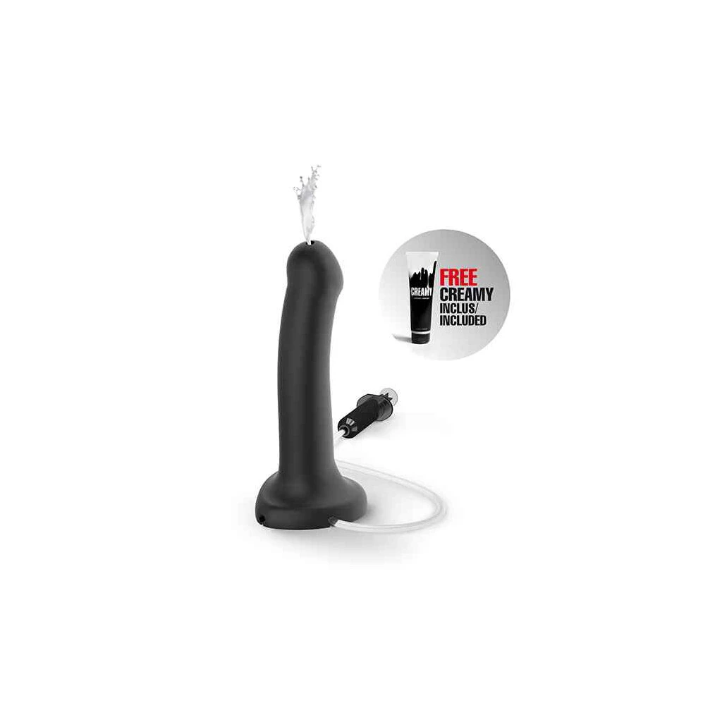 Strap-On-Me Semi-Realistic Squirting Dildo Cum Black L 1 Strap-On-Me Semi-Realistic Squirting Dildo Cum Black L