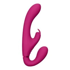 Vive Suki Vibrating Strapless Strap-on Rabbit Pink 10 Vive Suki Vibrating Strapless Strap-on Rabbit Pink -Sexspielzeug suki vibrating strapless strap on rabbit pink3