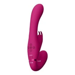 Vive Suki Vibrating Strapless Strap-on Rabbit Pink 12 Vive Suki Vibrating Strapless Strap-on Rabbit Pink -Sexspielzeug suki vibrating strapless strap on rabbit pink5