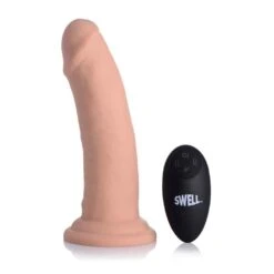 Swell 7X Inflatable & Vibrating 7" Silicone Dildo