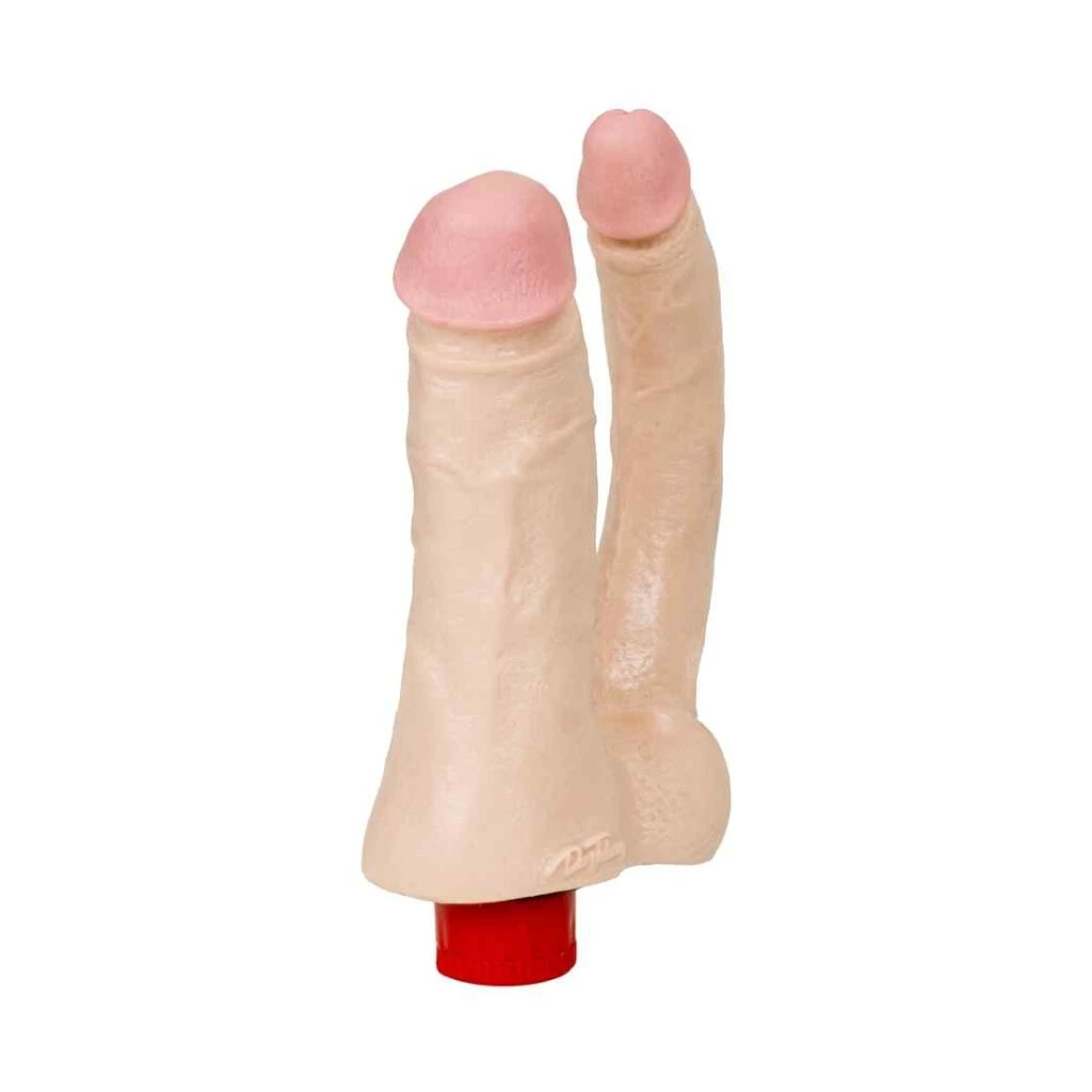 The Naturals - Vibro Double Penetrator - White 2 The Naturals - Vibro Double Penetrator - White – Bild 2