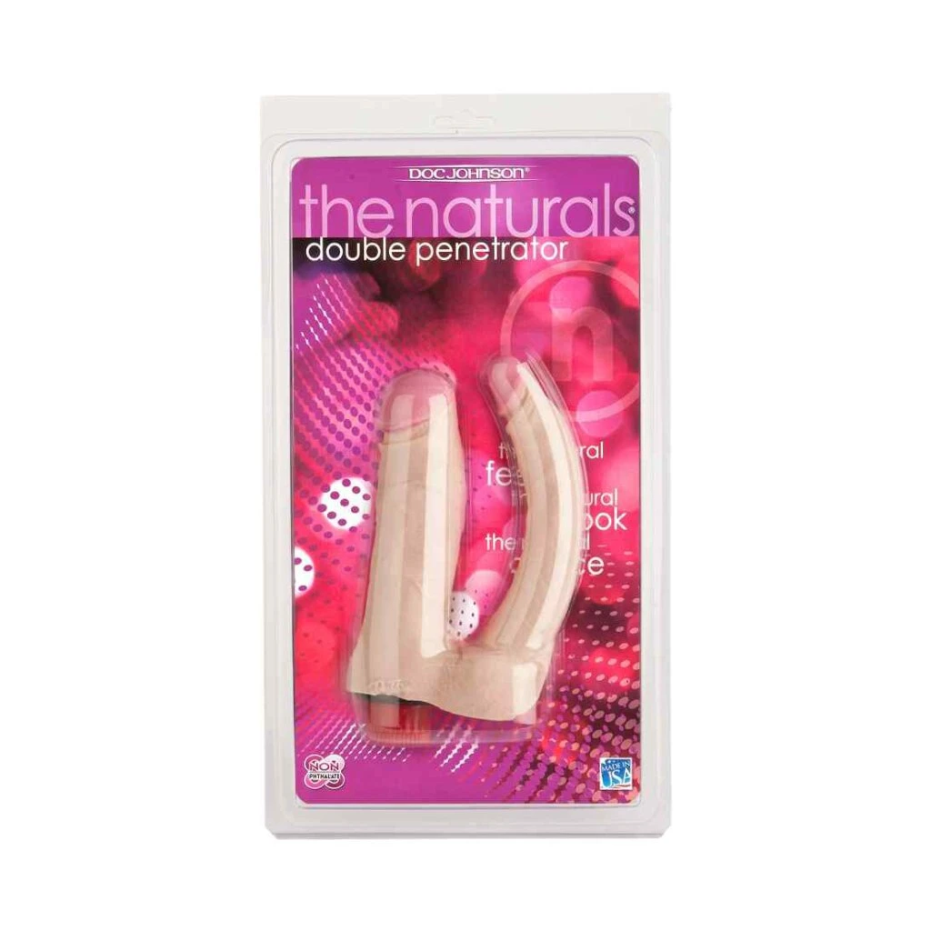 The Naturals - Vibro Double Penetrator - White 3 The Naturals - Vibro Double Penetrator - White – Bild 3