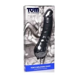 Tom Of Finland Toms Inflatable Silicone Dildo Black -Sexspielzeug tom of finland toms inflatable silicone dildo black3