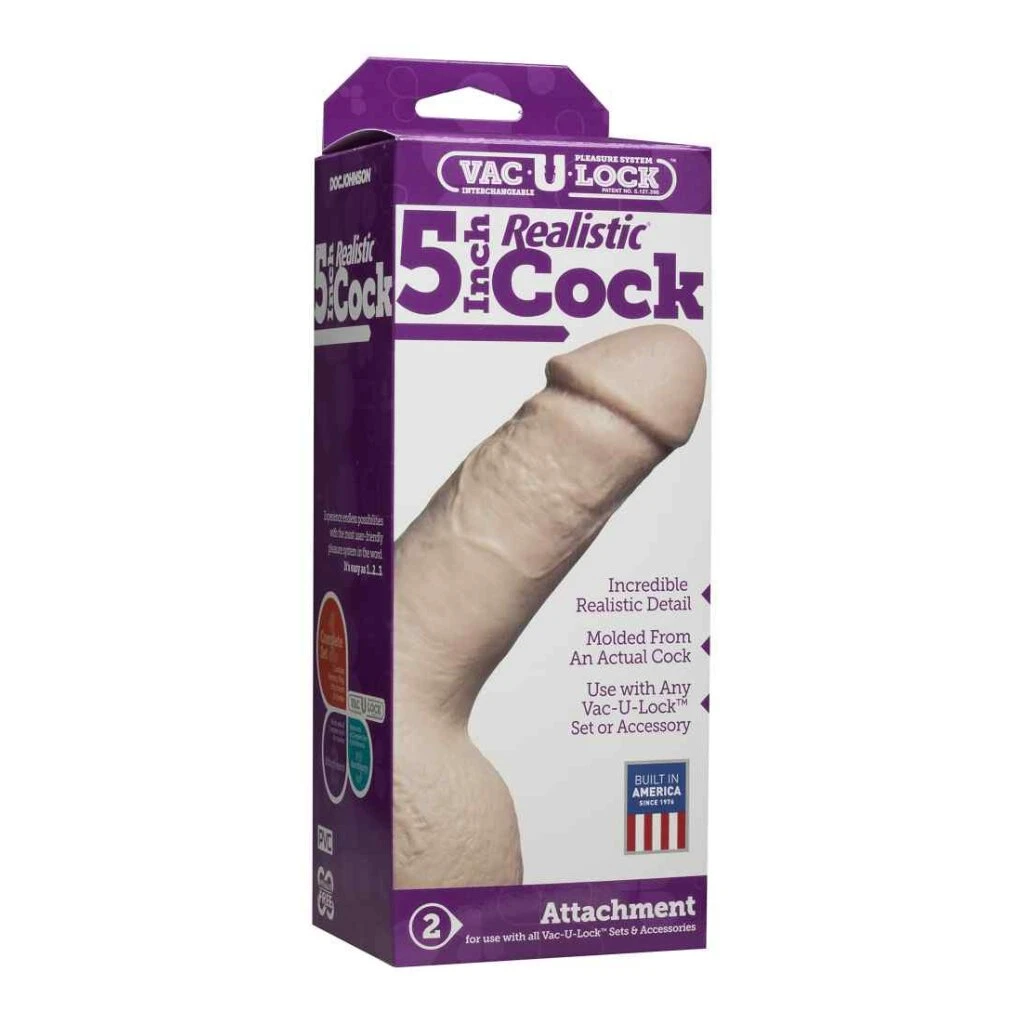 Vac-U-Lock 5 Zoll Realistic Cock 2 Vac-U-Lock 5 Zoll Realistic Cock – Bild 2