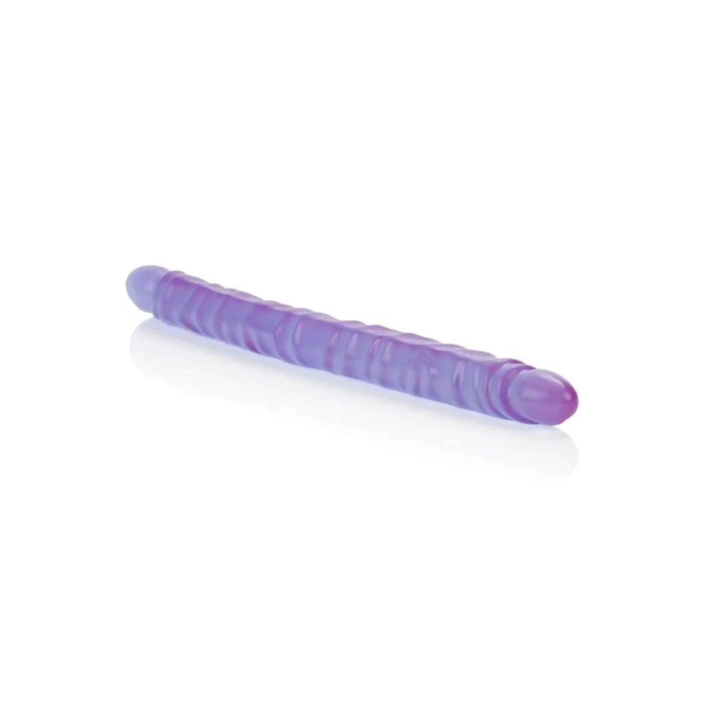 CalExotics Veined SuperSlim Dong 17.5 In. Purple 1 CalExotics Veined SuperSlim Dong 17.5 In. Purple