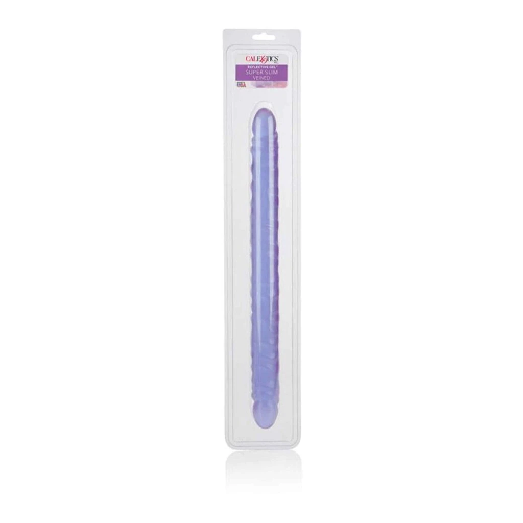 CalExotics Veined SuperSlim Dong 17.5 In. Purple 2 CalExotics Veined SuperSlim Dong 17.5 In. Purple – Bild 2