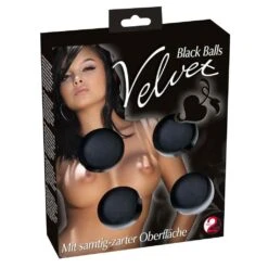 You2Toys Velvet Black Balls 4er Kugeln