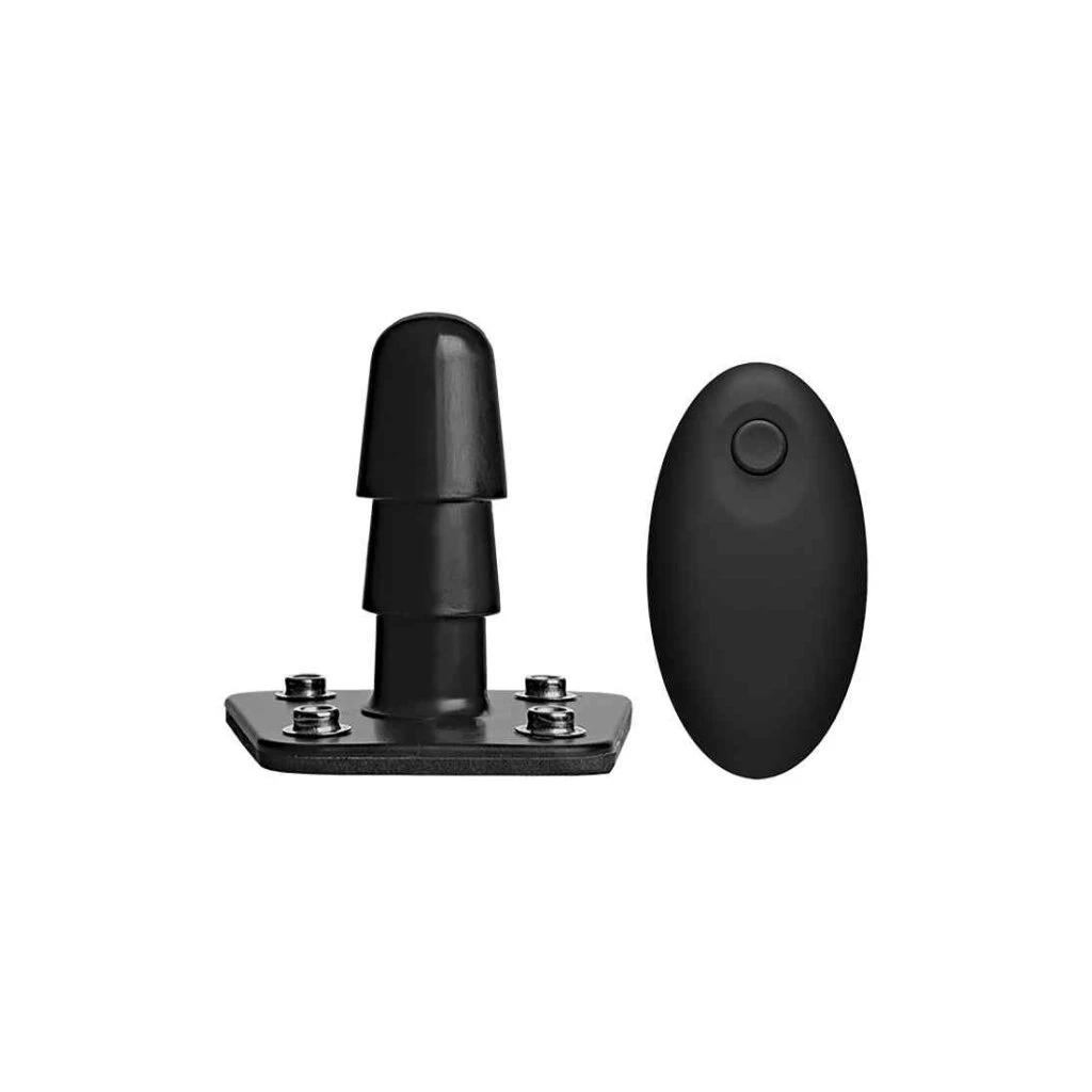 Vibrating Plug With Wireless Remote - Black 1 Vibrating Plug With Wireless Remote - Black