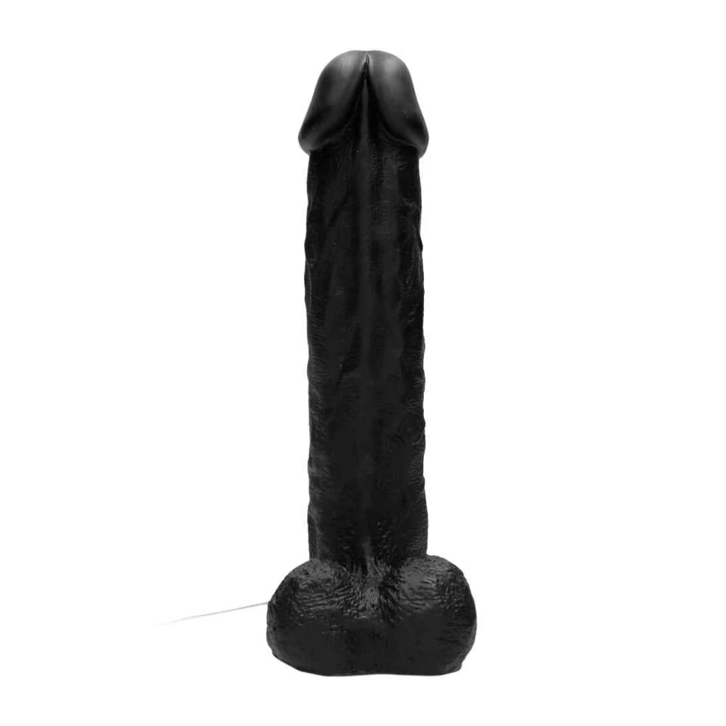 Vibrating Realistic Cock - 11" - With Scrotum - Black 5 Vibrating Realistic Cock - 11" - With Scrotum - Black – Bild 5