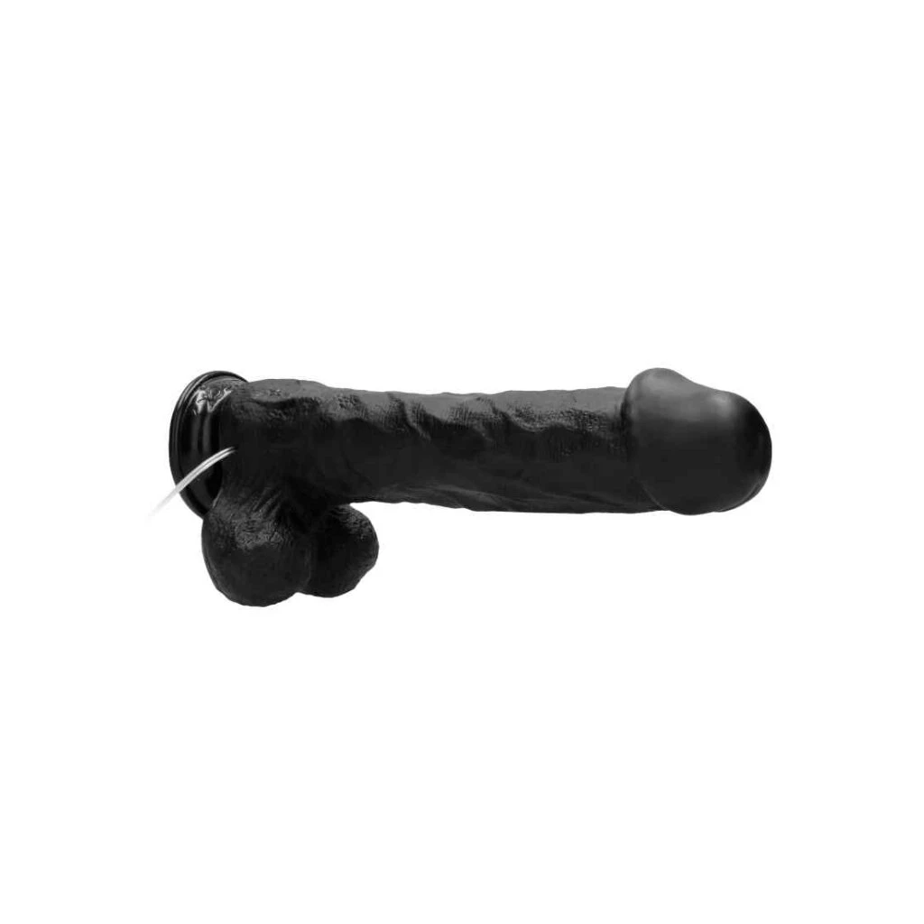 Vibrating Realistic Cock - 11" - With Scrotum - Black 8 Vibrating Realistic Cock - 11" - With Scrotum - Black – Bild 8