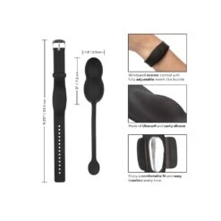 CalExotics Wristband Remote Soft Kegel Black -Sexspielzeug wristband remote soft kegel black7